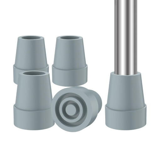 supregear Rubber Ferrules (4-Pack), 22mm Replacement Rubber End Caps for Walking Cane & Sticks Foot Pad Accessory