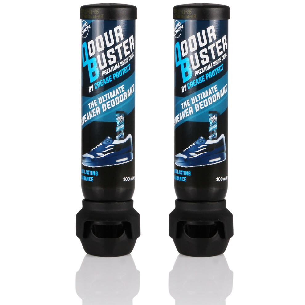 Crease Protect Odour Buster Shoe Deodoriser Spray - Eliminates Trainer & Shoe Odours - Perfect For Football Boots & Smelly Shoes - Anti Odour Freshener (1 Count (Pa