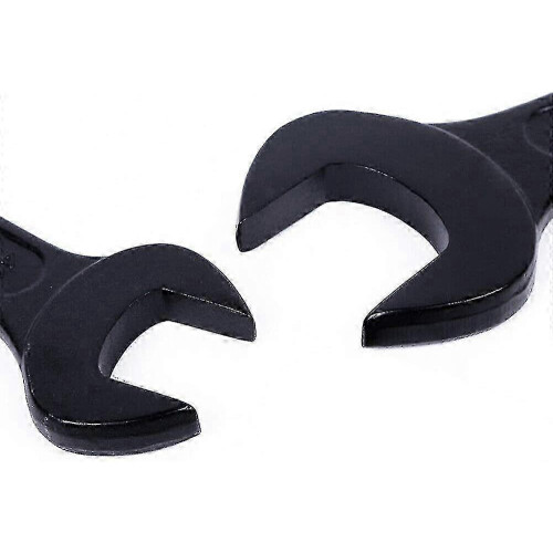Black Single-Ended Compression Joint Wrench - Open End Flat Wrench (1pc) 2