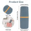 COMNICO Travel Toothbrush Cup Case Portable PP Seal Tooth Brush Holders Cover Multi-Function Toothpaste Storage Container Cup for Home School Camping 2