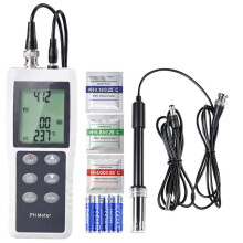 PH Digitaalinen Mittari 0-14 pH-Duoku-pH-testisarja Vesitiivis IP68-anturi, 3-pisteinen Automaattikalibrointi, Hydroponiaksi