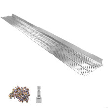 Grelha de Calha 127 mm-Duoku-Protetor de Calha em Liga de Alumínio, Comprimento Total 9,75 m, Espessura 0,5 mm, Pacote com 8