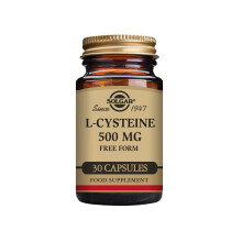 Solgar L-Cysteine 500 mg Vegetable Capsules - Pack of 30 - Metabolism Support - Amino Acid Supplement for Skin, Hair and Nails - Vegan, Gluten Free a