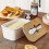 Ceramic Butter Dish with Lid & Knife for Home Kitchen Decor - White (1 Pc) 5