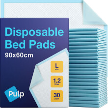30 x PULP Incontinence Bed Pads 90 x 60cm | Large Disposable