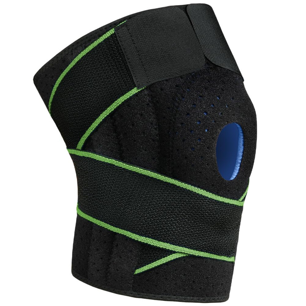 Acwoo Knee Support Brace For Men And Women, Adjustable Compression Knee Patellar Tendon Support Brace For Arthritis, Joint Pain, Ligament Injury, Men