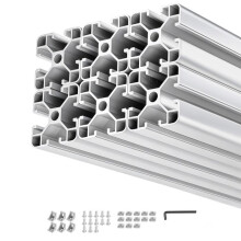 Perfil de Alumínio Extrudado 4040-Duoku-Conjunto de 6 Barras de 2000 mm, Ranhura em T Padrão Europeu para Estrutura de Impressora 3D