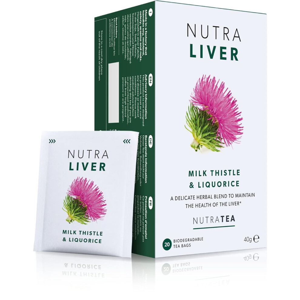 Nutra Tea Nutraliver - Liver Support Tea | Liver Detox Tea - Helping