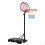 Cesta de basquete móvel - DUOKU - X018 - Altura ajustável 1,6–2,1 m - Painel PE de 28 polegadas - Rodas e base preenchível 1