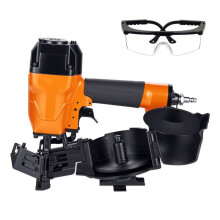 Pneumatische Rolnagelmachine CN45C-Duoku voor Dakbedekking en Wandbekleding, Compatibel met Nagels van 19 tot 45 mm op 15, 2 Schietmodi