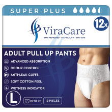 36 x Super Plus Incontinence Pants Women & Men | Adults Nappies | Advanced Absorption and Soft-Stretch Waistband | Adults Pull Up Pants | Waist Size