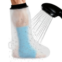 Apasiri Waterproof Cast Cover for Shower – Reusable Leg Cast Protector for Adults, Non-Latex Shower Cast Bag, Watertight Seal for Broken Leg, Wound,