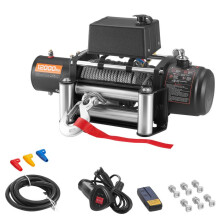 Sähkoinen vinssi - DUOKU - S12000 - 5 400 kg (12 000 lb) - Teräslanka 9,1 mm x 26 m - 12 V DC/5,5 HP