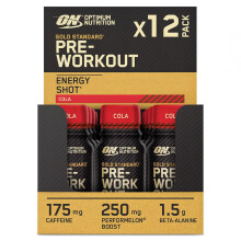 Optimum Nutrition Gold Standard Pre-Workout Energy Shot, Ready to Drink Food Supplement with Beta Alanine, Caffeine, PerforMelon Boost and Vitamin B6