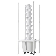Tour Hydroponique 9 Niveaux-Duoku-avec 45 Emplacements, Système de Culture pour Herbes, Légumes et Fruits, Lampe LED