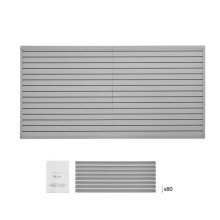 Panel de pared de lamas para garaje - DUOKU - YLP-SS-8G-1 - 12252450 mm - PVC - 136 kg por panel