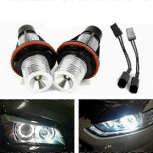 Luci d'angelo a LED bianche per E63 E64 E66 - Lampadine con effetto alone 8000K 2