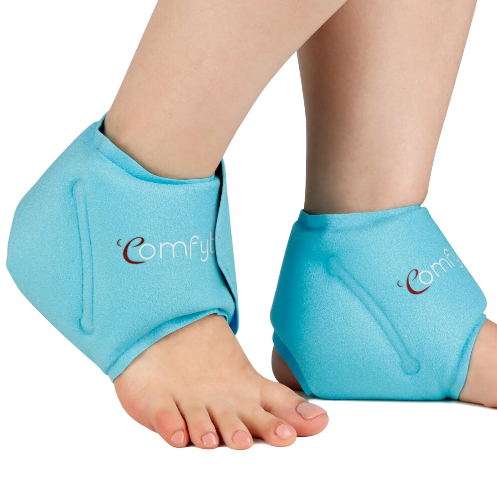 Comfytemp Ankle Ice Pack Wrap (2 Packs), Reusable Foot Ice Pack For Injuries, Hot & Cold Gel Pack For Pain Relief, Cold Compress For Swelling, Achill