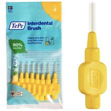 Tepe Interdental Brushes Fine Set of 24 0.7 mm Yellow