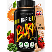 Triple Burn Weight Loss Pills for Women & Men, Fat Burner, Appetite Suppressant, Diet Pills with Green Coffee Extract & Cayenne (60 Capsules)