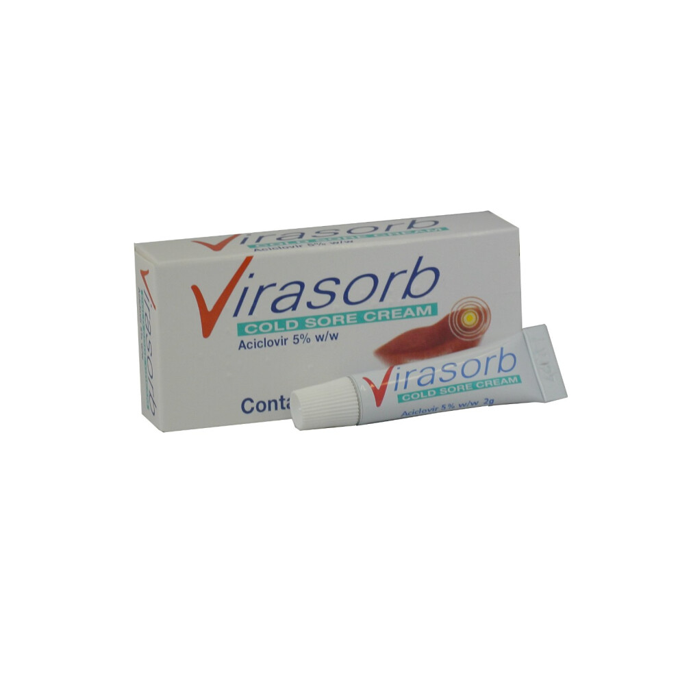 Virasorb Cream Cold Sore Aciclovir 5%, 2G