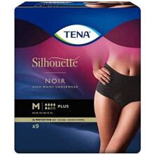 Tena Noir High Waist Underwear, Medium, 18 (2x9)