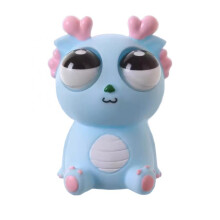 (LightGreen) (Blue) Squeeze Toy For Stress Relief Cute Bug With Big Eyes When Squeeze Toy 2pcs