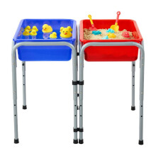 Zintuigentafel voor Peuters - Duoku - Verstelbare Activiteitentafel, Antislip Poten, Stalen Structuur