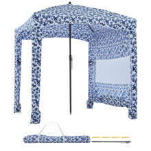 Tonnelle da Spiaggia 1,83x1,83 m-Duoku-Tenda da Esterno con Pareti Laterali e Tasche per Sabbia, Tenda Portatile
