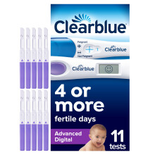 Clearblue 10 Advanced Digital Ovulation Tests and 1 Pregnancy Test Kit – Typical