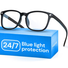 Gaoye Fashion Square Fake Eyeglasses, Eyewear Frames with Anti UV Ray Computer Gaming Glasses, Blue Light Blocking Glasses for Men