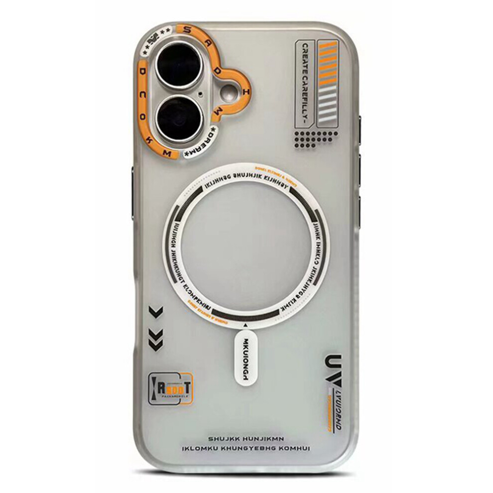 (Transparent ) Paika M1 Series For Iphone 16 Plus Case Compatible With Magsafe Matte Pc + Tpu Phone Cover White 6914290085422