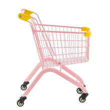 Chariot de courses pour enfants - DUOKU - MY-ZD01 - Rose - Pliable - Roues pivotantes 360