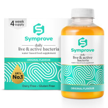 Symprove Liquid Live & Active Bacteria, Original Flavour, Water-Based, Dairy & Gluten Free, Vegan (4 x 500ml)