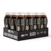 ON High Protein Shake Bottles, Ready To Drink Healthy Snacks, No added sugars, low fat, Post Workout Snack for Men and Women, Chocolate Flavour, 12x5