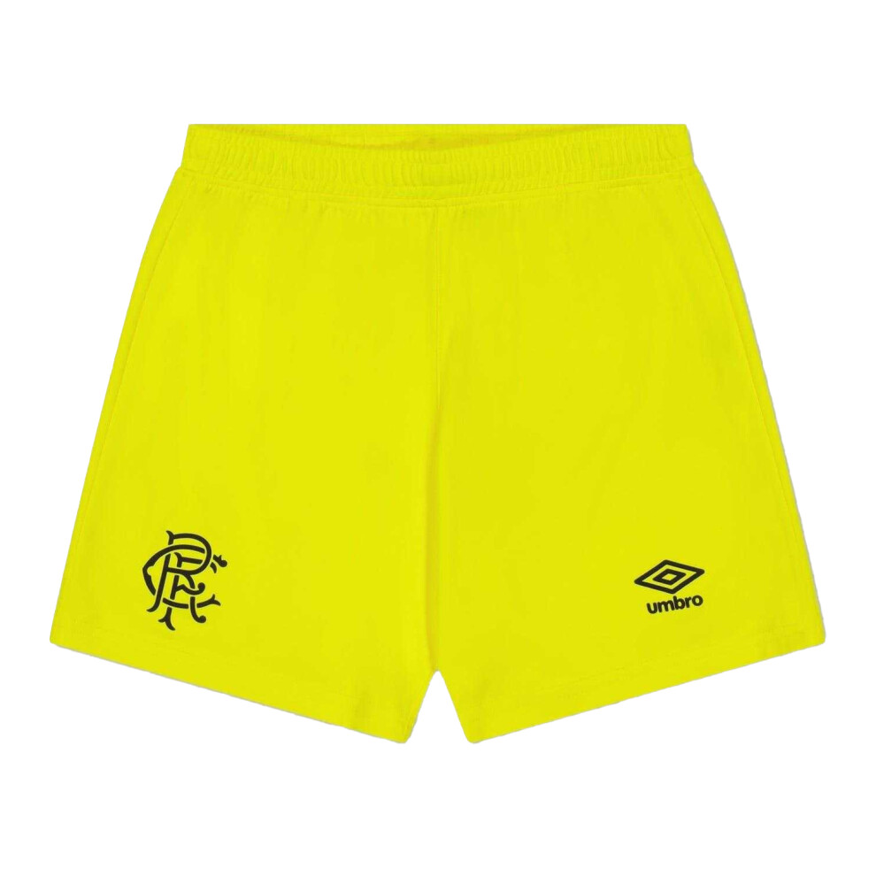 Umbro (13 Years, Yellow) Childrens/Kids 2025/2026 Rangers Fc Football Goalkeeper Shorts