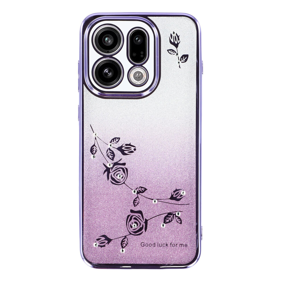 (Purple) Kadem For Oppo Find X9 5G Case Flower Tpu Flexible Gradient Phone Cover Purple 6914293393302