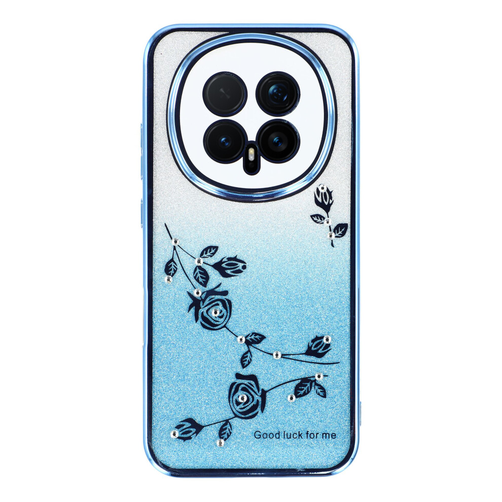 (Blue) Kadem For Honor Magic8 5G Case Flower Tpu Flexible Gradient Phone Cover Blue 6914290553099