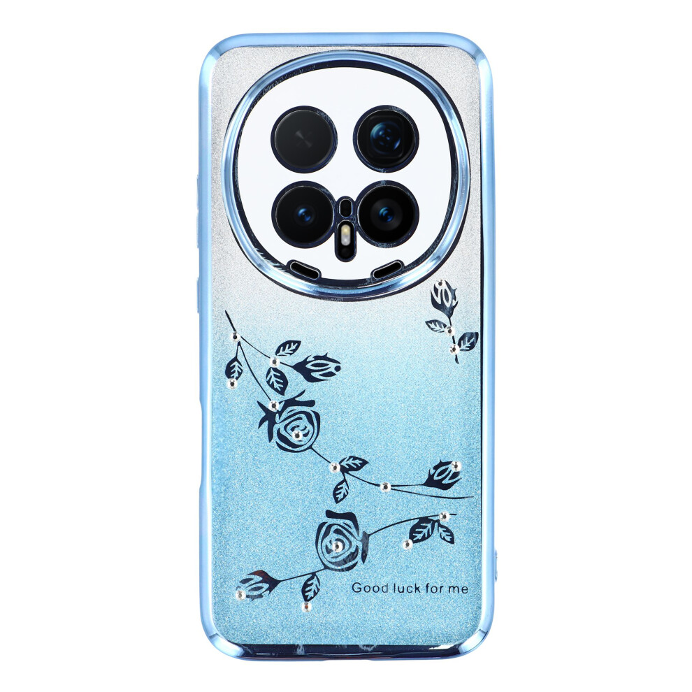 (Blue) Kadem For Honor Magic8 Pro 5G Case Flower Tpu Flexible Gradient Phone Cover Blue 6914299541240
