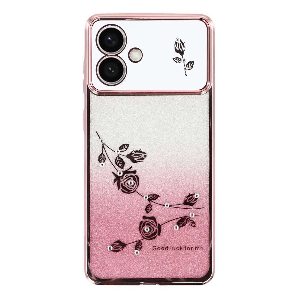 (Rose ) Kadem For Samsung Galaxy S26 Edge Case Flower Tpu Flexible Gradient Phone Cover Gold 6914298371800
