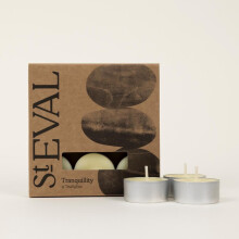 St Eval | Tranquillity Scented Tealights | Floral, Spicy and Calming Fragrance| Pack of 9 | Long-Lasting Burn Upto 6 Hours Per Tealight Candle | Made