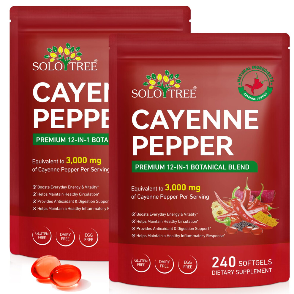 Photos - Vitamins & Minerals 2PCS Cayenne Pepper Softgels with Beetroot Extract, 240 Count,