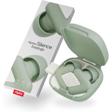 Alpine Silence Ear Plugs for Sleep, Focus & Travel - Comfortable, Travel Essential, Noise Cancelling Ear Plugs, V-Shape Snug Fit & Soft Oval Tips, 4