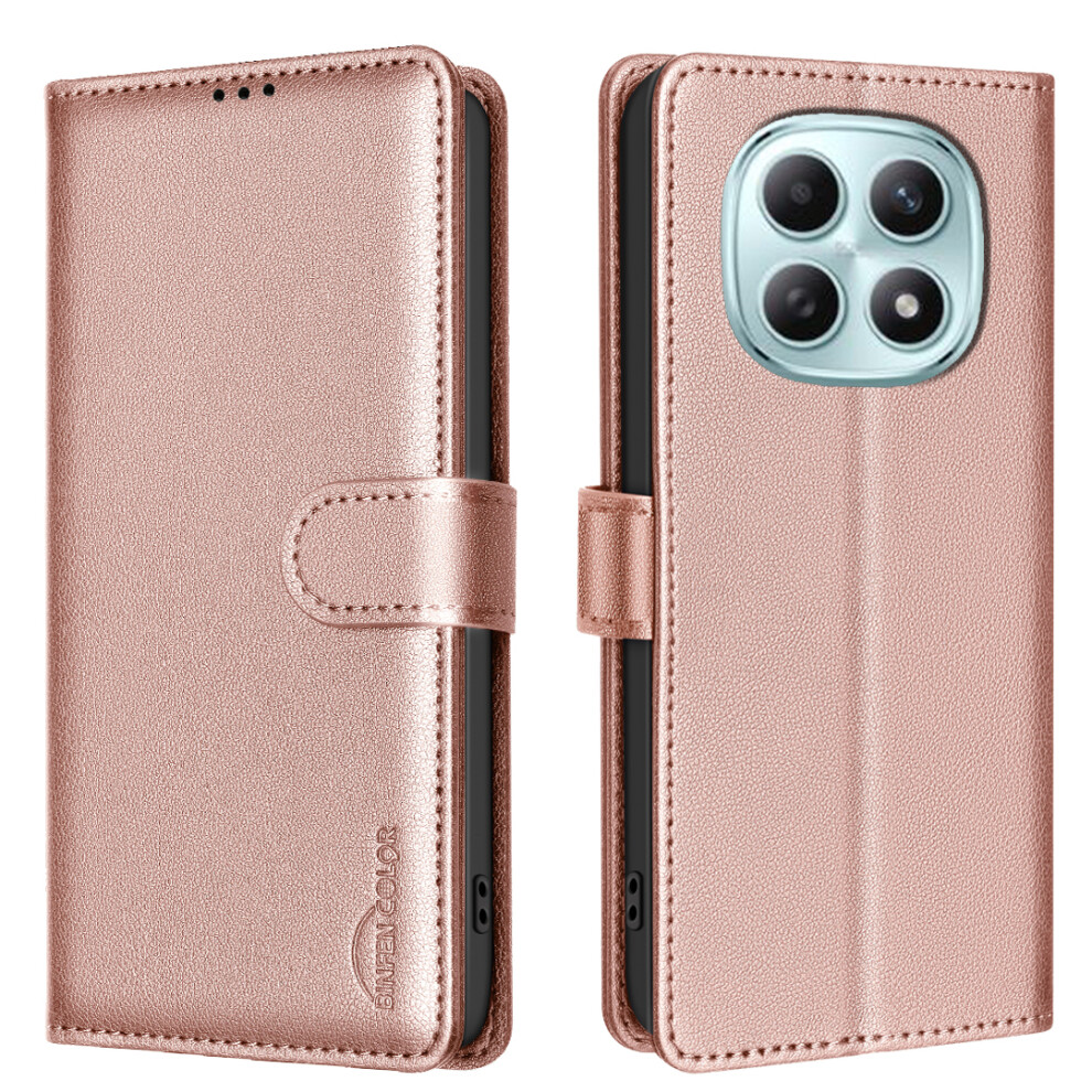 (Rose ) Binfen Color For Xiaomi Poco M8 Pro 5G / Redmi Note 15 Pro+ 5G (Global) Leather Case Bf32 Wallet Rfid Blocking Phone Co Gold 6914292951794