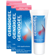 Gengigel Gingival Gel 20ml (Pack of 3) – Hyaluronic Acid Mouth Ulcer Treatment for Adults, Gum Repair & Gum Disease Support, Gel for Mouth Ulcers, B