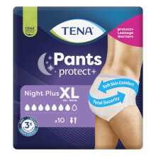 TENA Pants Night Plus XL - Extra Large - Overnight Comfort and