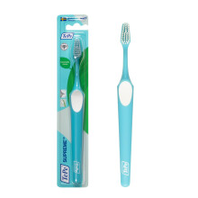 TePe Supreme Toothbrush, Soft, Assorted Colours, 1pc, efficient Cleaning with Two-Level filaments, Soft Bristle Toothbrush for Adults