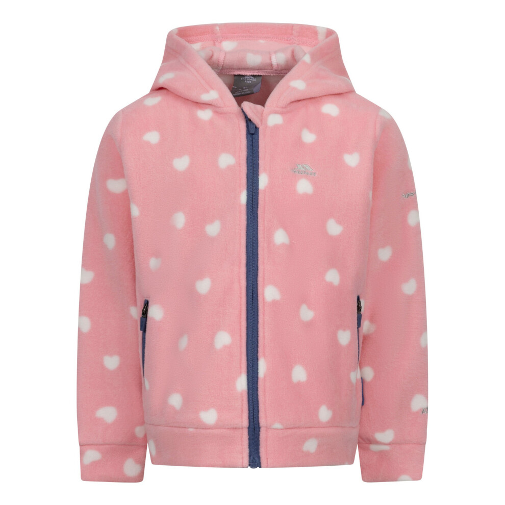 Trespass (7-8 Years, Baby Pink) Girls Breigh Fleece Jacket