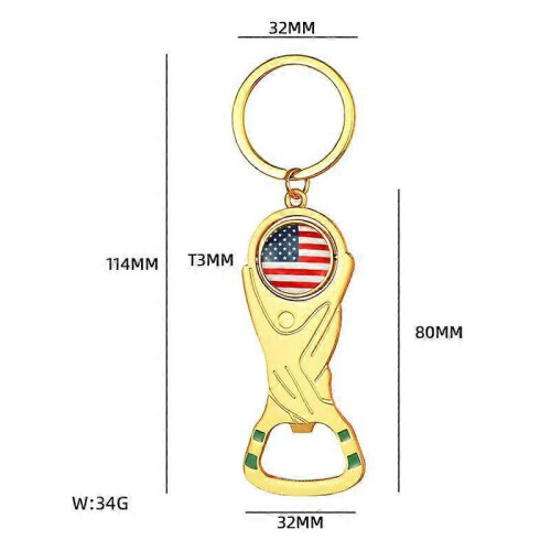 (C) 2026 World Cup Multifunctional Bottle Opener Keychain