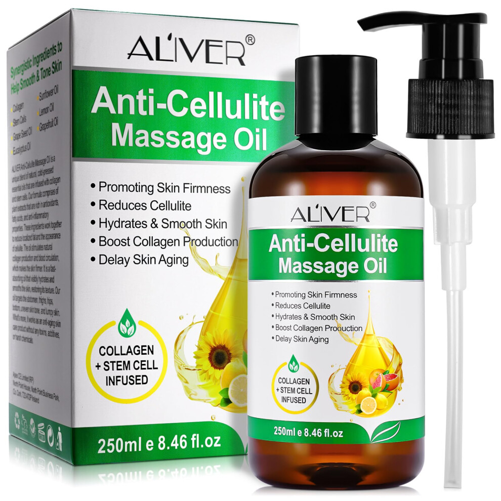 Uruses Anti Cellulite Massage Oil, Firming Body Massage-Oils, For Belly, Thigh And Buttocks Fat | Anti-Aging Skin Care Oil, Moisturizes And Smoothes Dry And